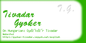 tivadar gyoker business card