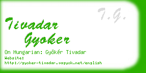 tivadar gyoker business card